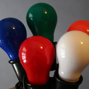 Medium Base Multi Opaque Bulbs