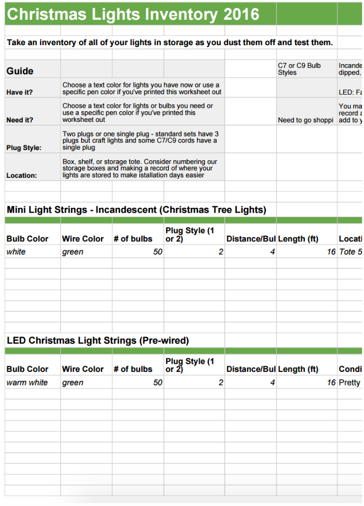 Christmas Lights Inventory Christmas Light Source