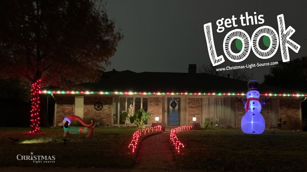 Get This Look: Classic Incandescent Red, Green, and White Bulbs