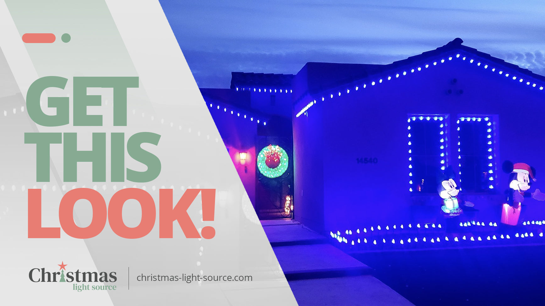 Get this Look Beautiful Blue Christmas Lights Christmas Light Source