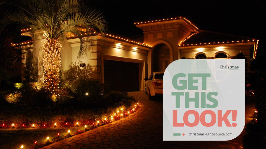 Christmas Lights on Tile Roof