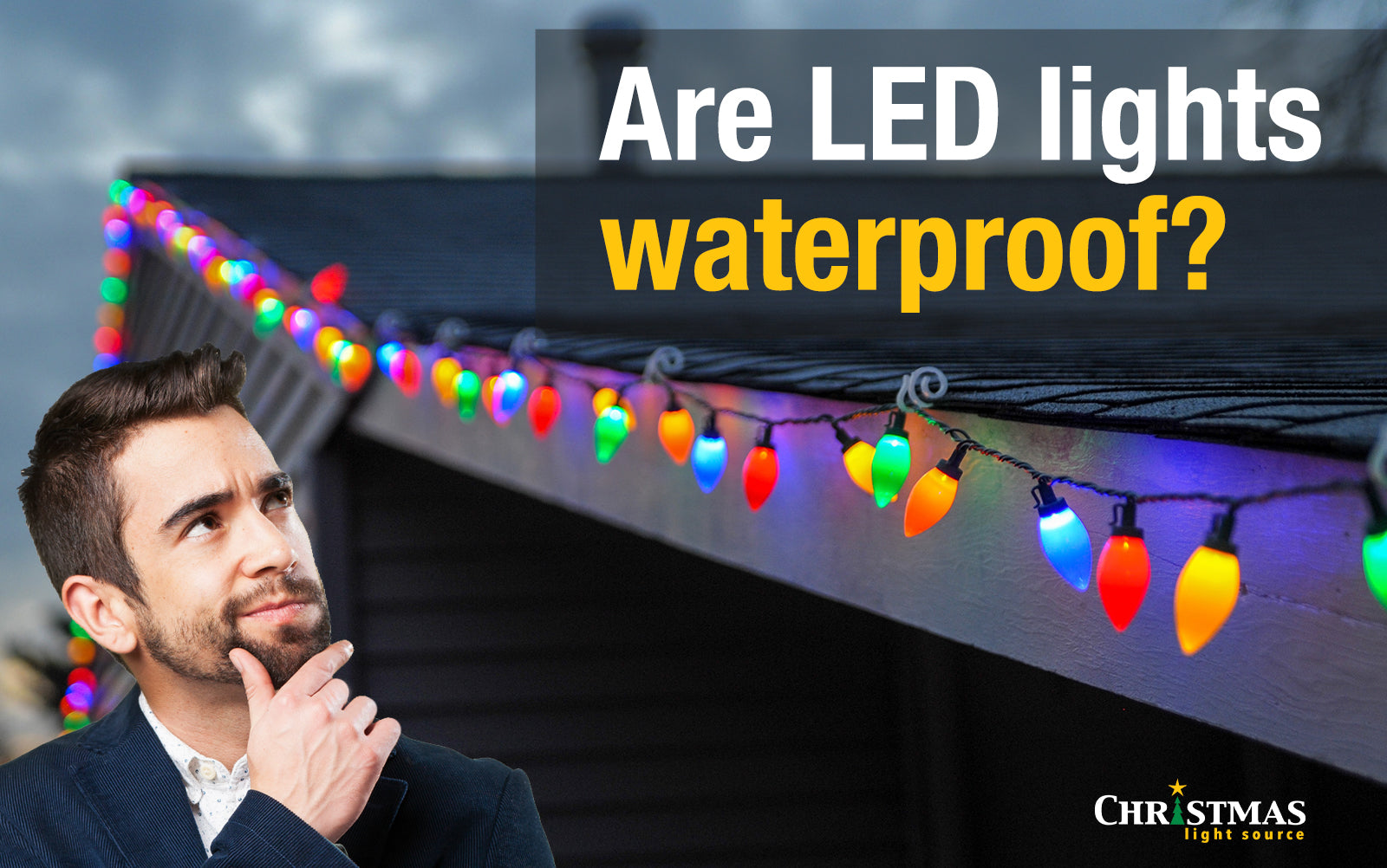 Are LED lights waterproof? – Christmas Light Source