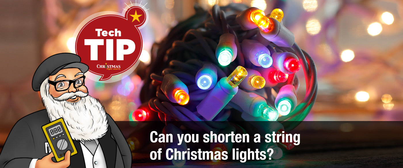 Can You Shorten a String of Christmas Lights? Christmas Light Source