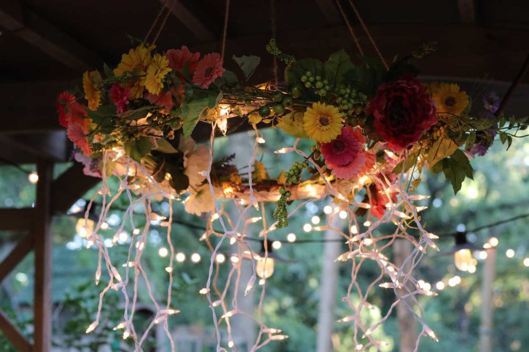 DIY: Hula Hoop Chandelier