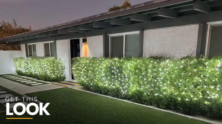 Get this Look: Stunning LED Net Lights Project in Pure White