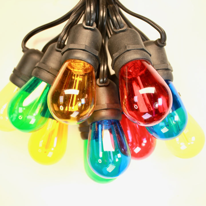 T50 Multicolor Smooth Filament LED Bulbs E26 Bases