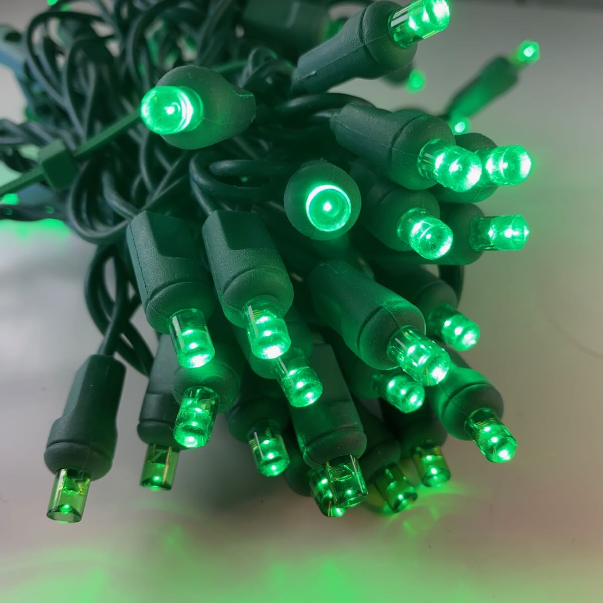 50 light 5mm Green LED Christmas Lights Green Wire 6 Spacing 50-light-5mm-green-led-christmas-lights-green-wire-6-spacing