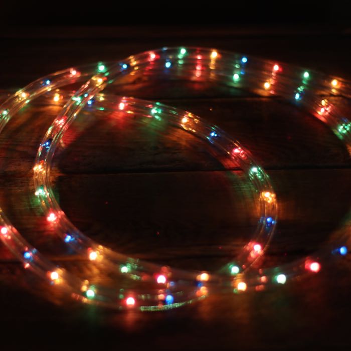 3/8" Multicolor Incandescent Rope Lights (Adhesive Connections)