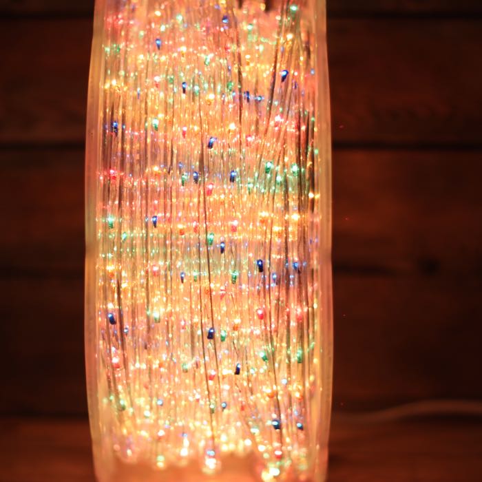 3/8" Multicolor Incandescent Rope Lights (Adhesive Connections)