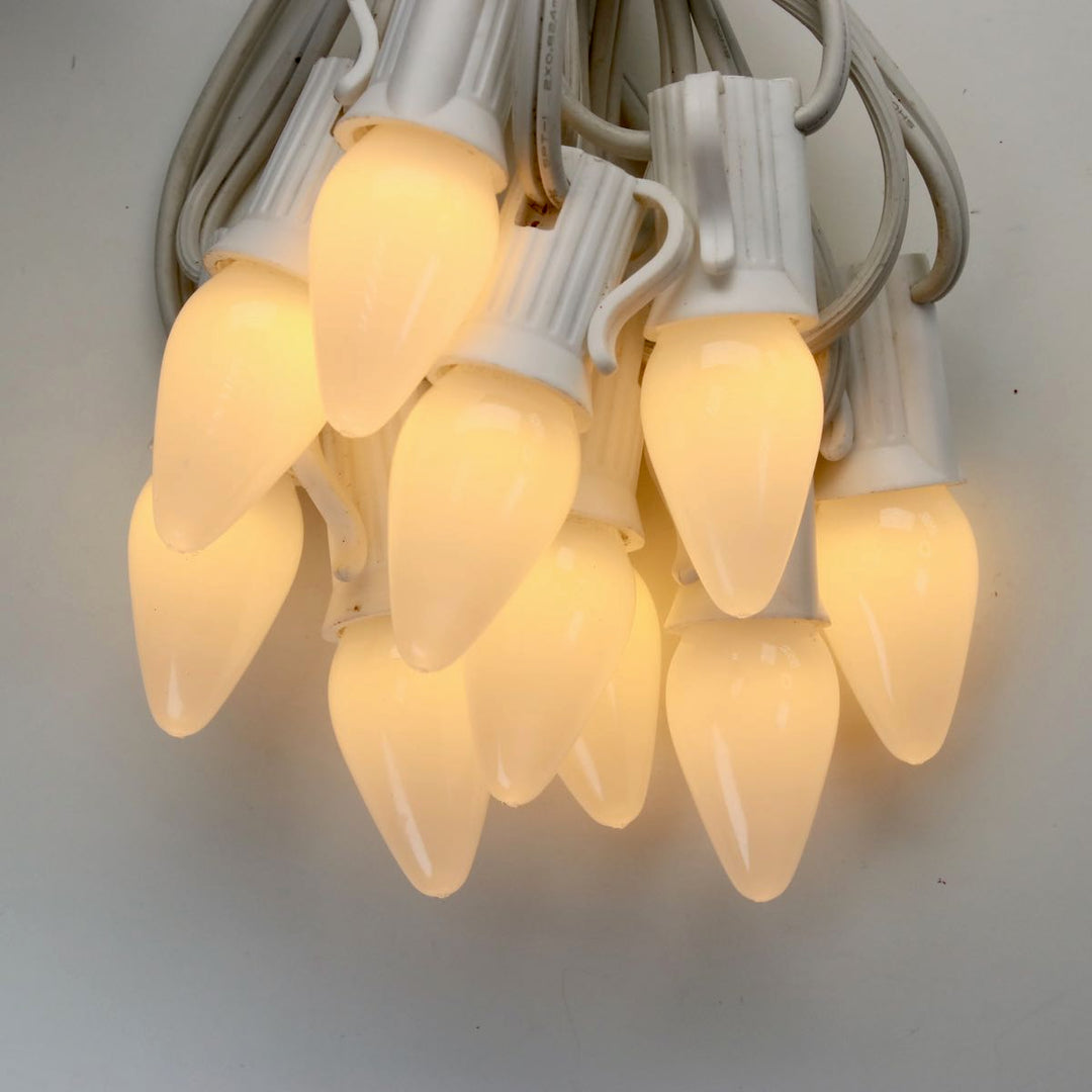 C7 Warm White Opaque LED (SMD) Bulbs E12 Bases