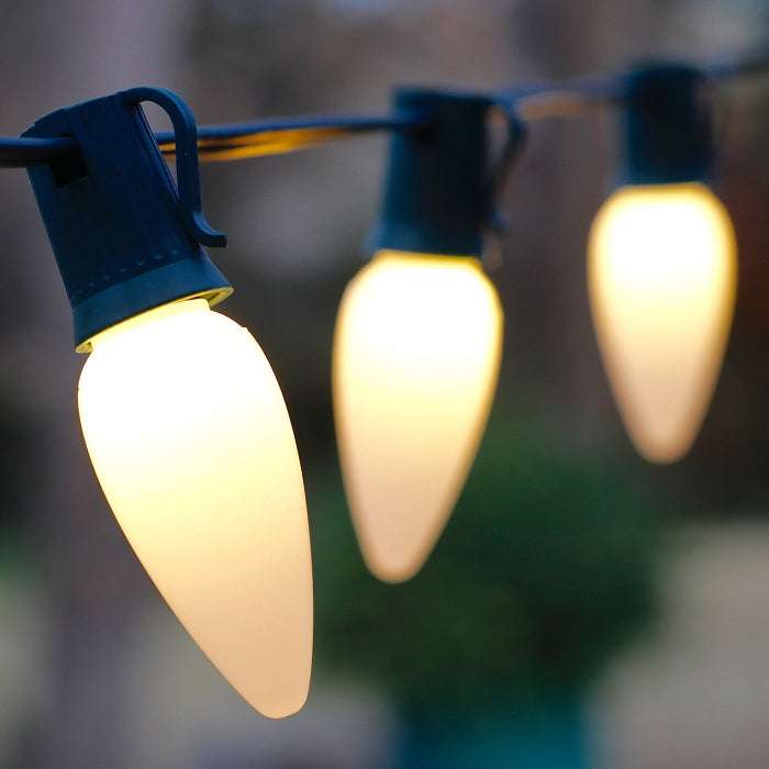 C9 Warm White Opaque LED (SMD) Bulbs E17 Bases