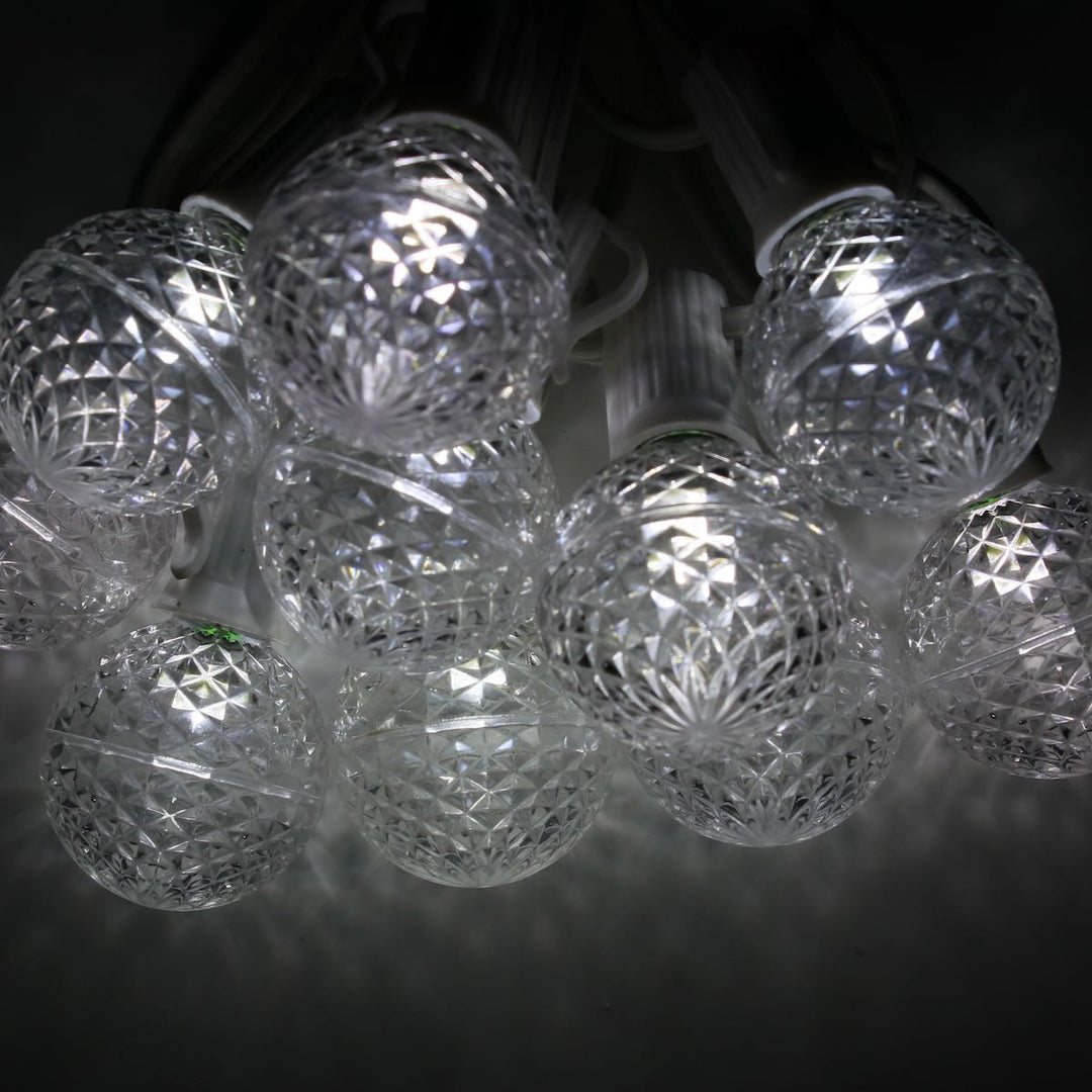 G40 Pure (Cool) White LED Bulbs E12 Bases