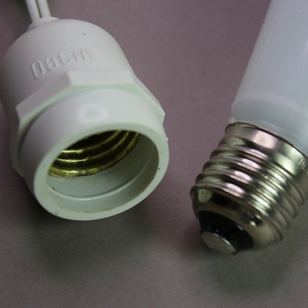 E26 108' Heavy Duty Commercial Grade Cord, White Wire