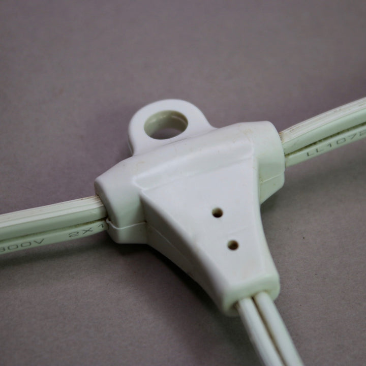 E26 54' Heavy Duty Commercial Grade Cord with Suspenders, White Wire