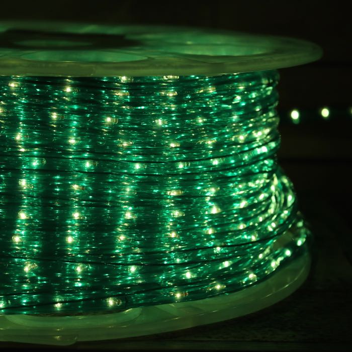 150' 1/2" Green Incandescent Rope Lights (Adhesive Connections)