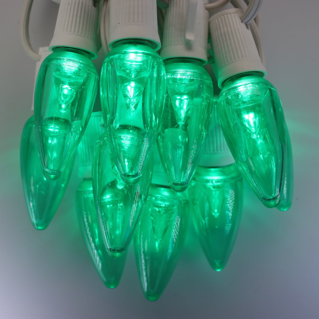 C9 Green Smooth LED (SMD) Bulbs E17 Bases