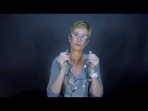 50-light  5mm Pure White LED Twinkle LED Christmas Lights, 4" Spacing White Wire