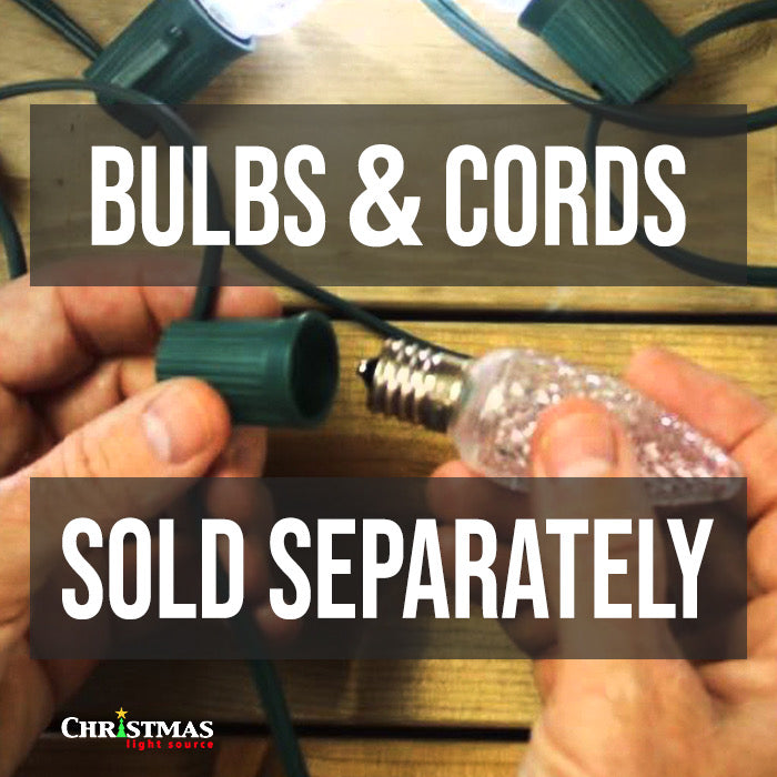 C9 Warm White Opaque LED (SMD) Bulbs E17 Bases