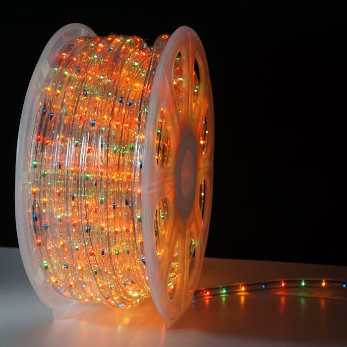 1/2" Multicolor Incandescent Rope Lights (Adhesive Connections)