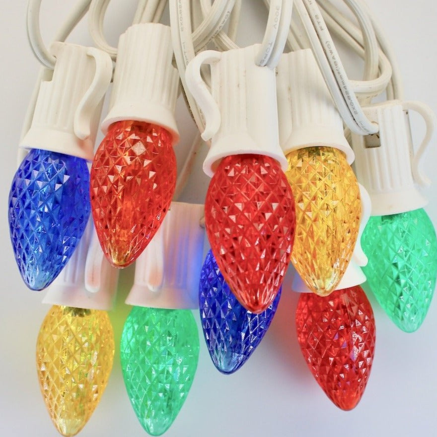 C7 Multicolor Twinkle LED E12 Bases