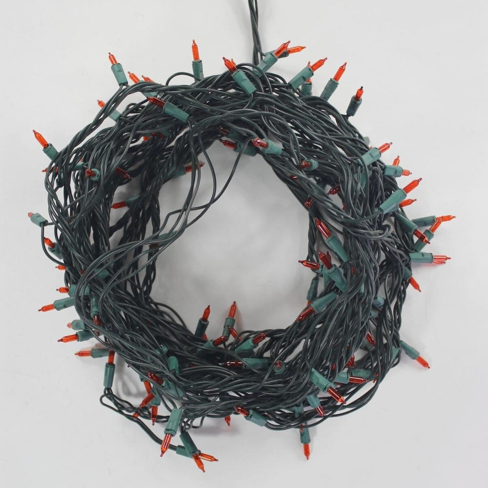 Chasing Orange Mini Lights, 140 lights, Single Plug