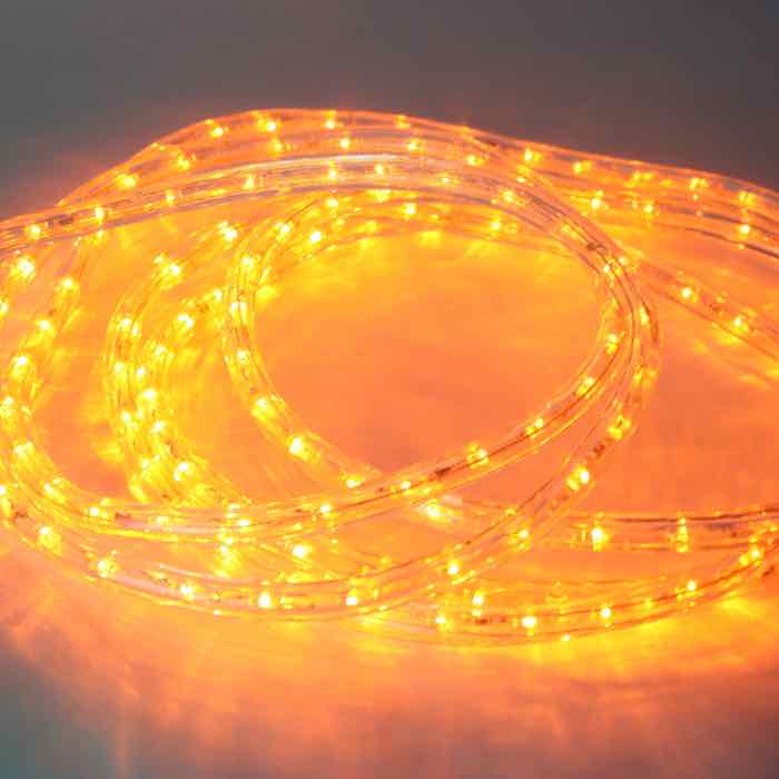 1/2" Orange LED Rope Lights (Adhesive Connections)