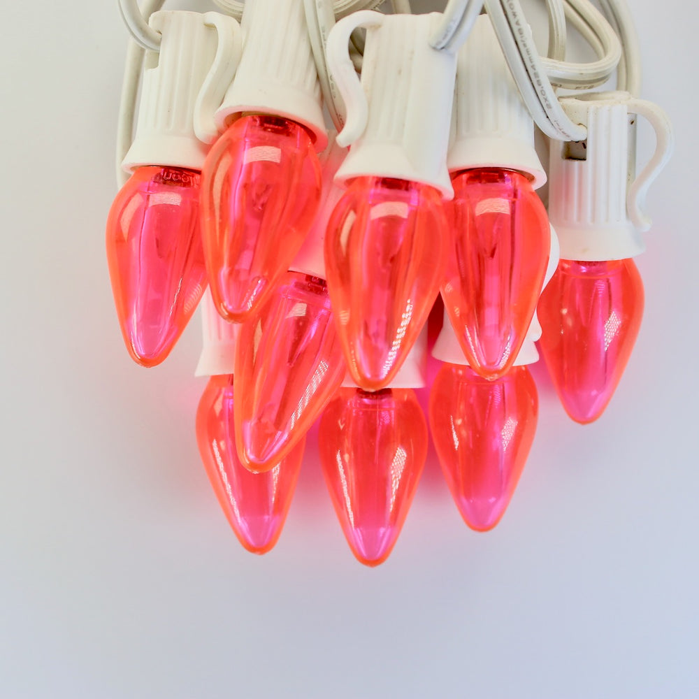 C7 Pink Smooth LED (SMD) Bulbs E12 Bases