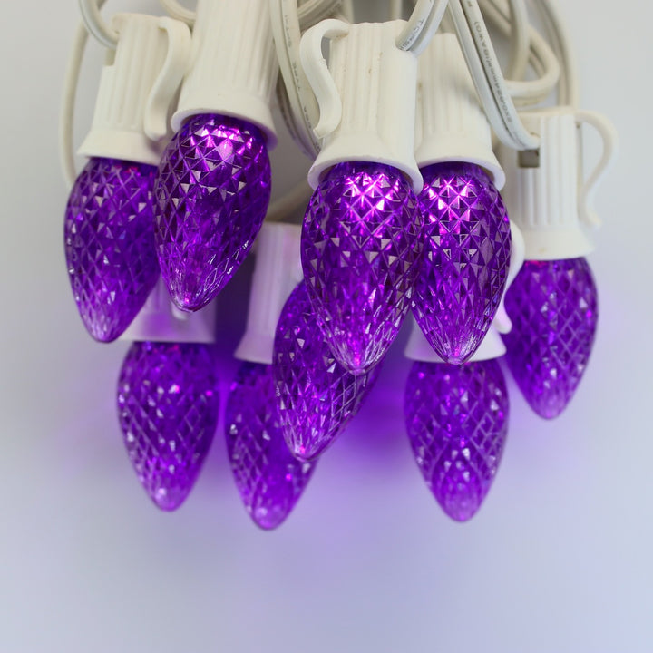 C7 Purple Twinkle LED E12 Bases