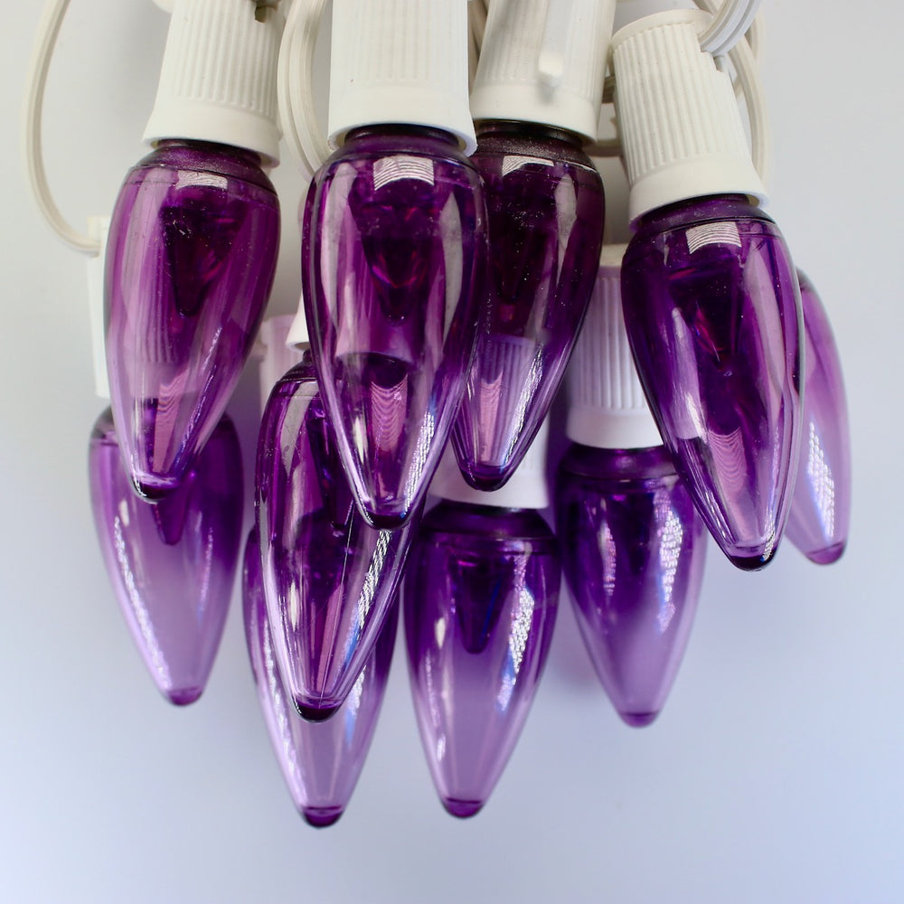 C9 Purple Smooth LED (SMD) Bulbs E17 Bases