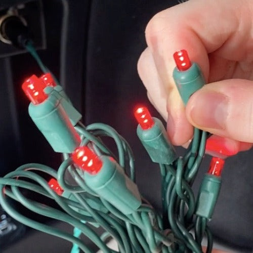 12 Volt LED Light Set Red Green Wire – Christmas Light Source