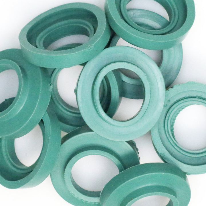 C7 Rubber O-Rings, Green, 100-count