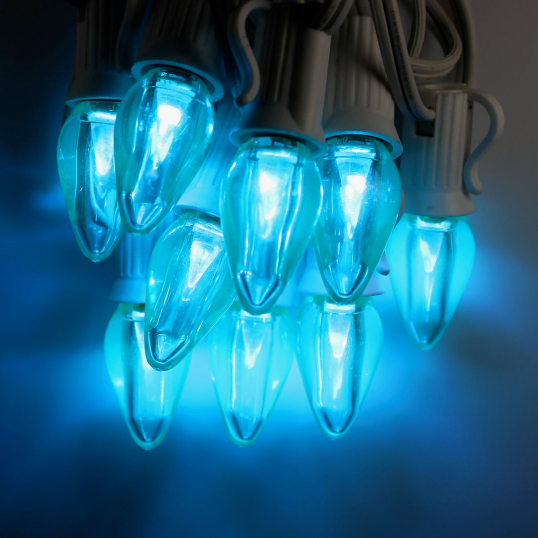 C7 Teal Smooth LED (SMD) Bulbs E12 Bases