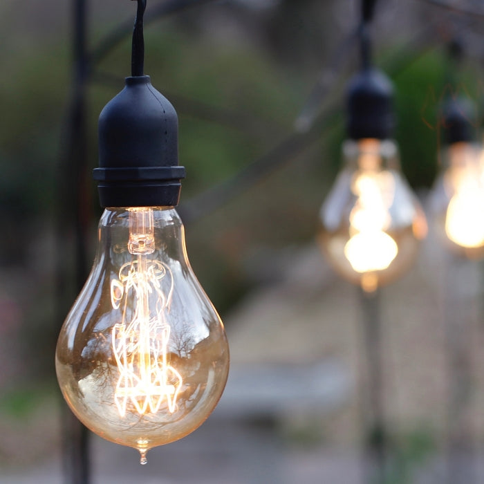 Victorian Shaped A23 Edison bulb - amber with medium (E26) base