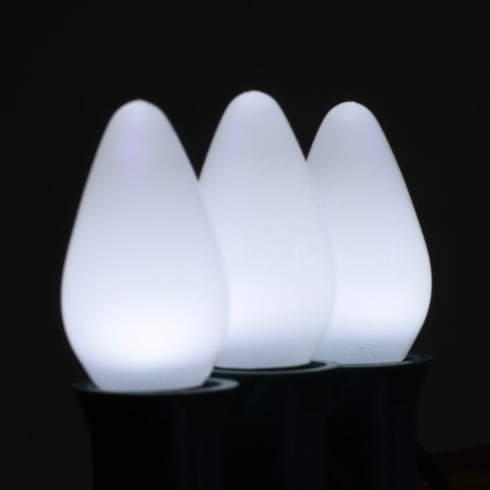 Pure White C7 LED Opaque Christmas Light Bulbs