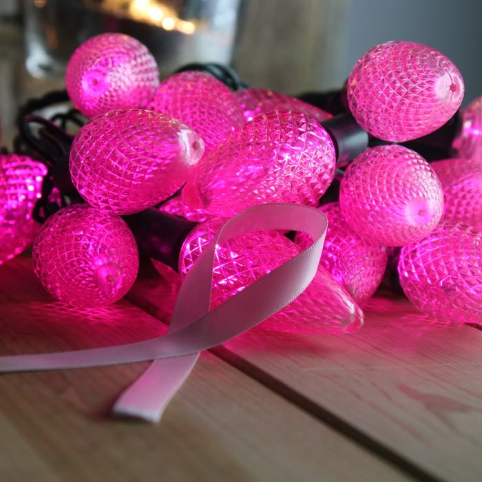 C9 Pink LED Christmas Lights