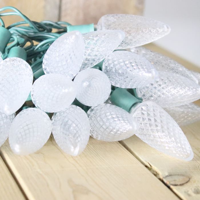 C9 Warm White LED Christmas Lights