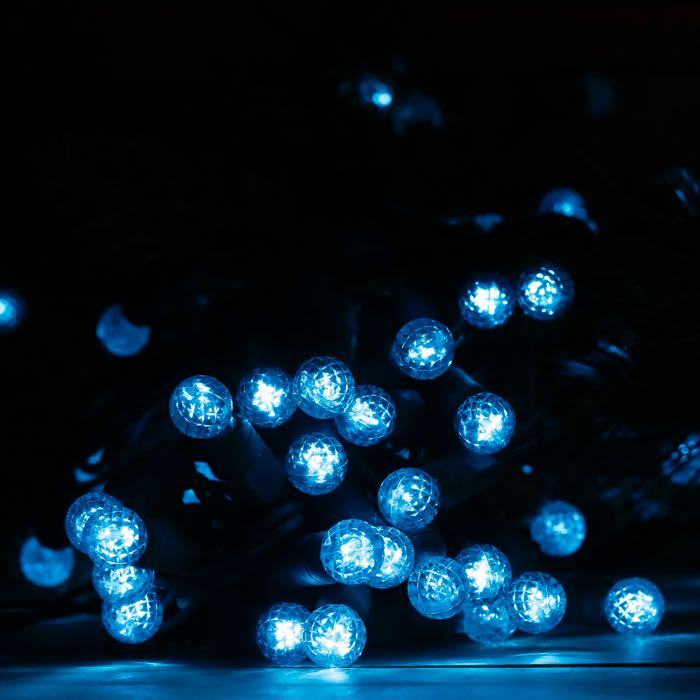 70 Round Teal LED Christmas Lights