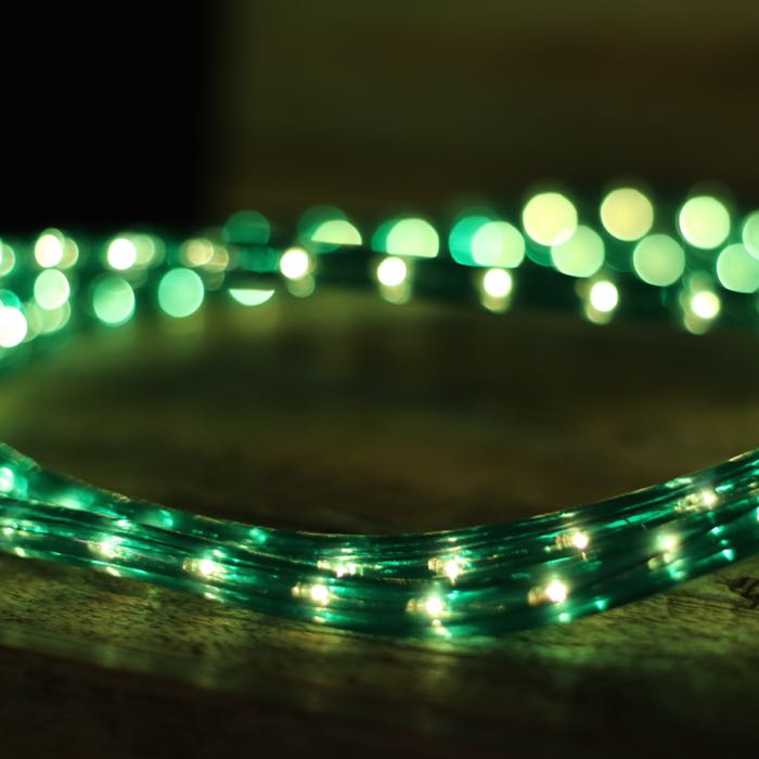 Green Rope Light 1/2 inch 2 wire