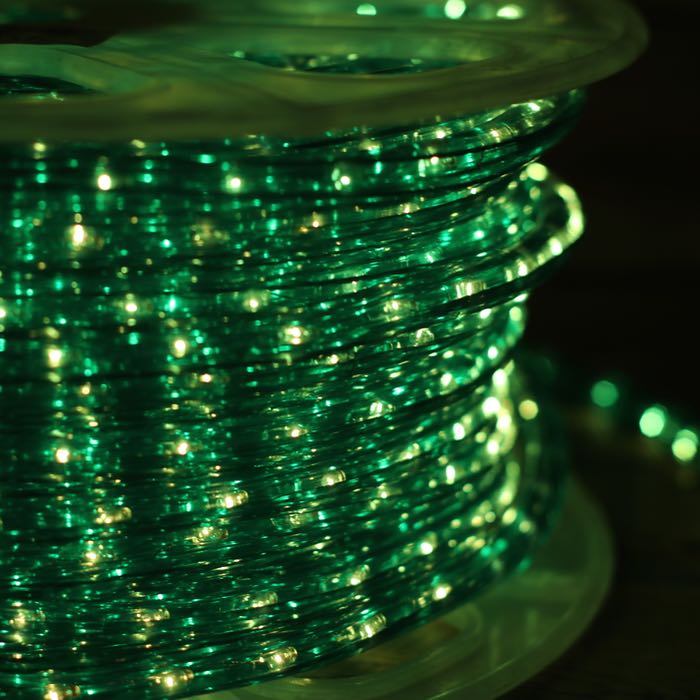 Green Rope Light 1/2 inch 2 wire