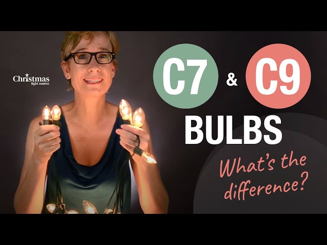 Video: What is the difference between C7 and C9 bulbs?