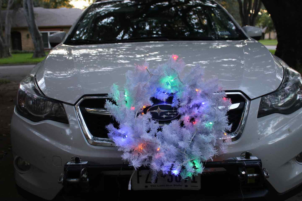 DIY Holiday Car Wreath