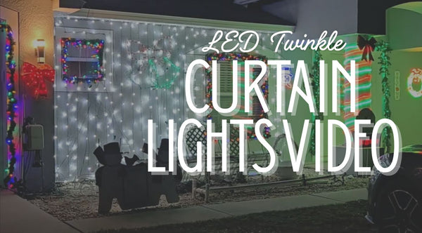 Video: Pure White LED Curtain Lights — Watch Them Sparkle