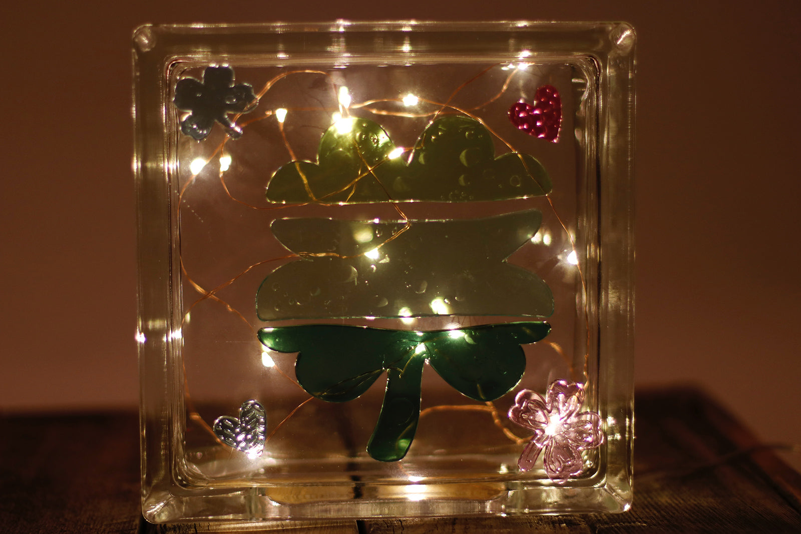 St Patricks Day Glass Block Project