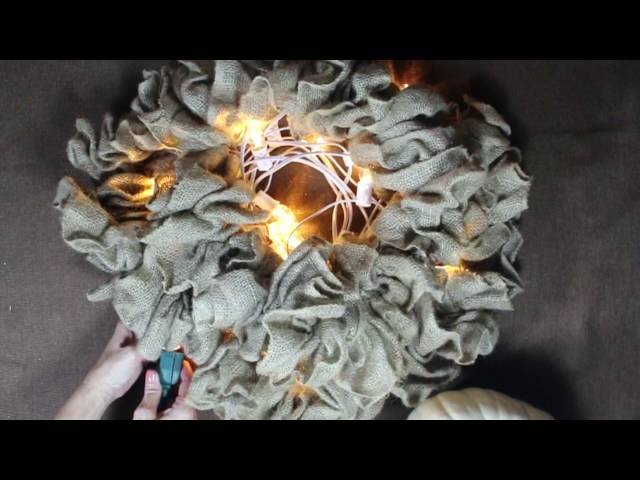 Decorating with Burlap - Light it up!