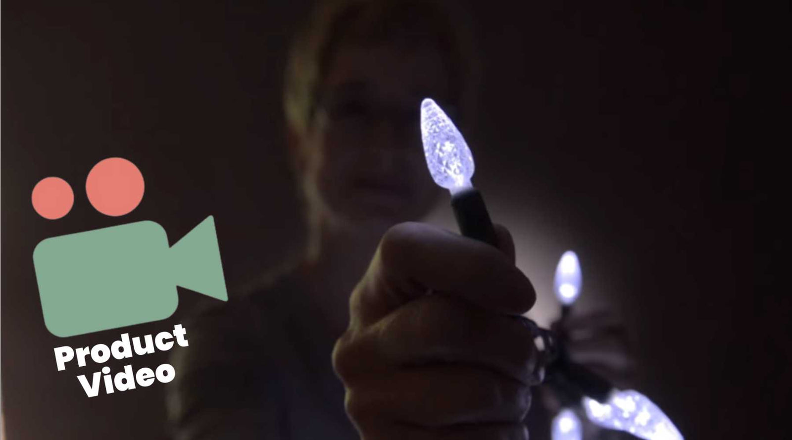 Video: Pure White C6 LED Christmas Lights