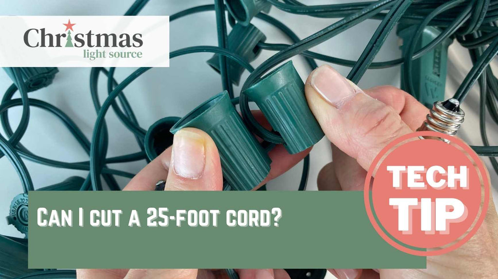 Can a C7 25-foot cord be cut?