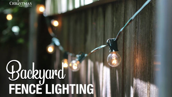 Quick and easy backyard fence lighting project