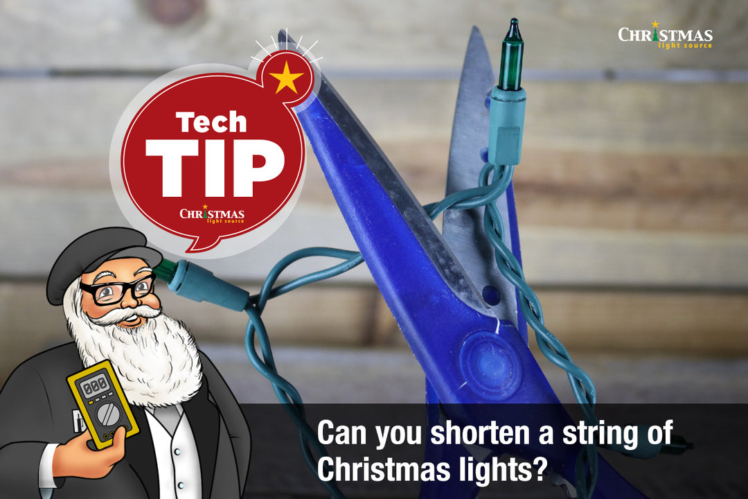 Can you shorten a string of Christmas lights?