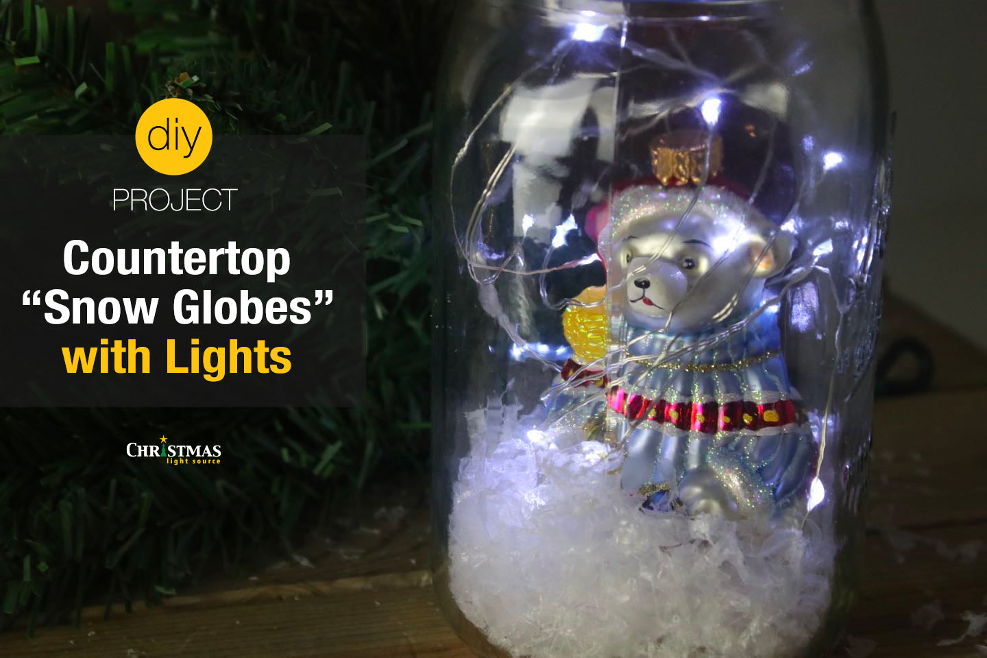 Mason Jar Snow Globes