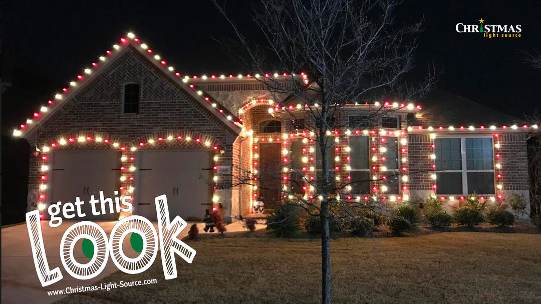 Red and White Christmas Lights